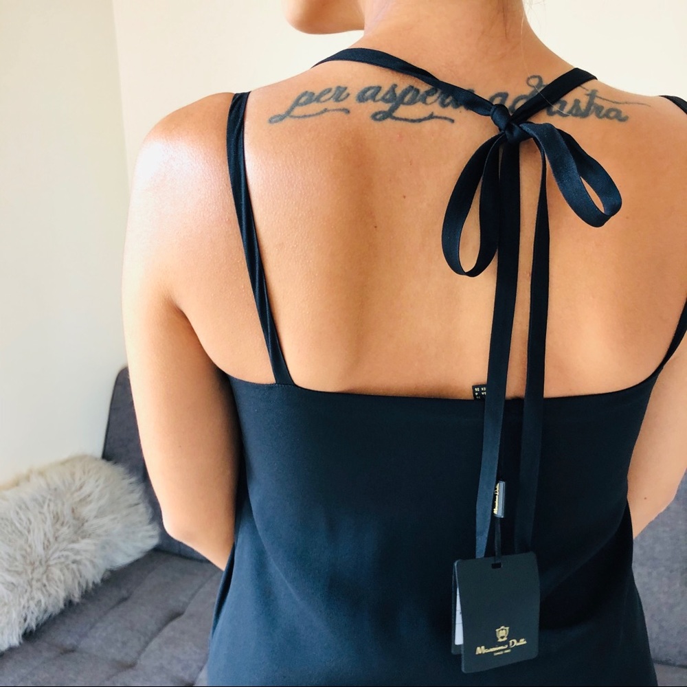 NWT Massimo Dutti black maxi dress - Picture 2 of 8